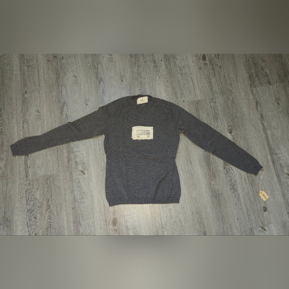 Child's handmade sweater gray
